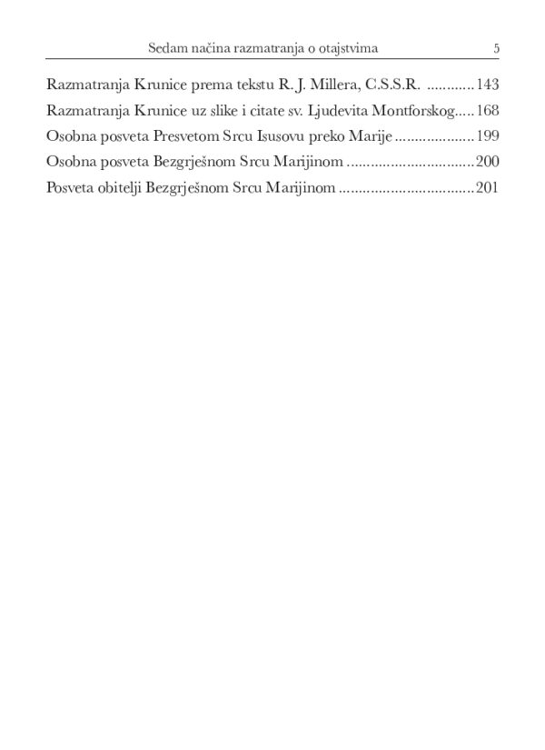 Sveta Krunica — sedam načina razmatranja o otajstvima - Slika 3